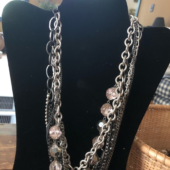 Multi-strand silver necklace - Picture 2 of 2